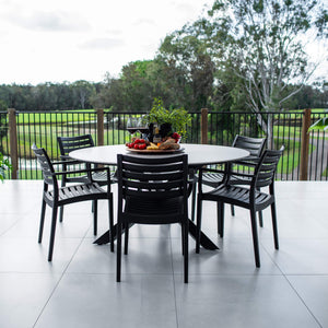 best-outdoor-furniture-Apollo XL Malibu Round - 7pce (150x150) - Outdoor Dining Set #color_BLACK
