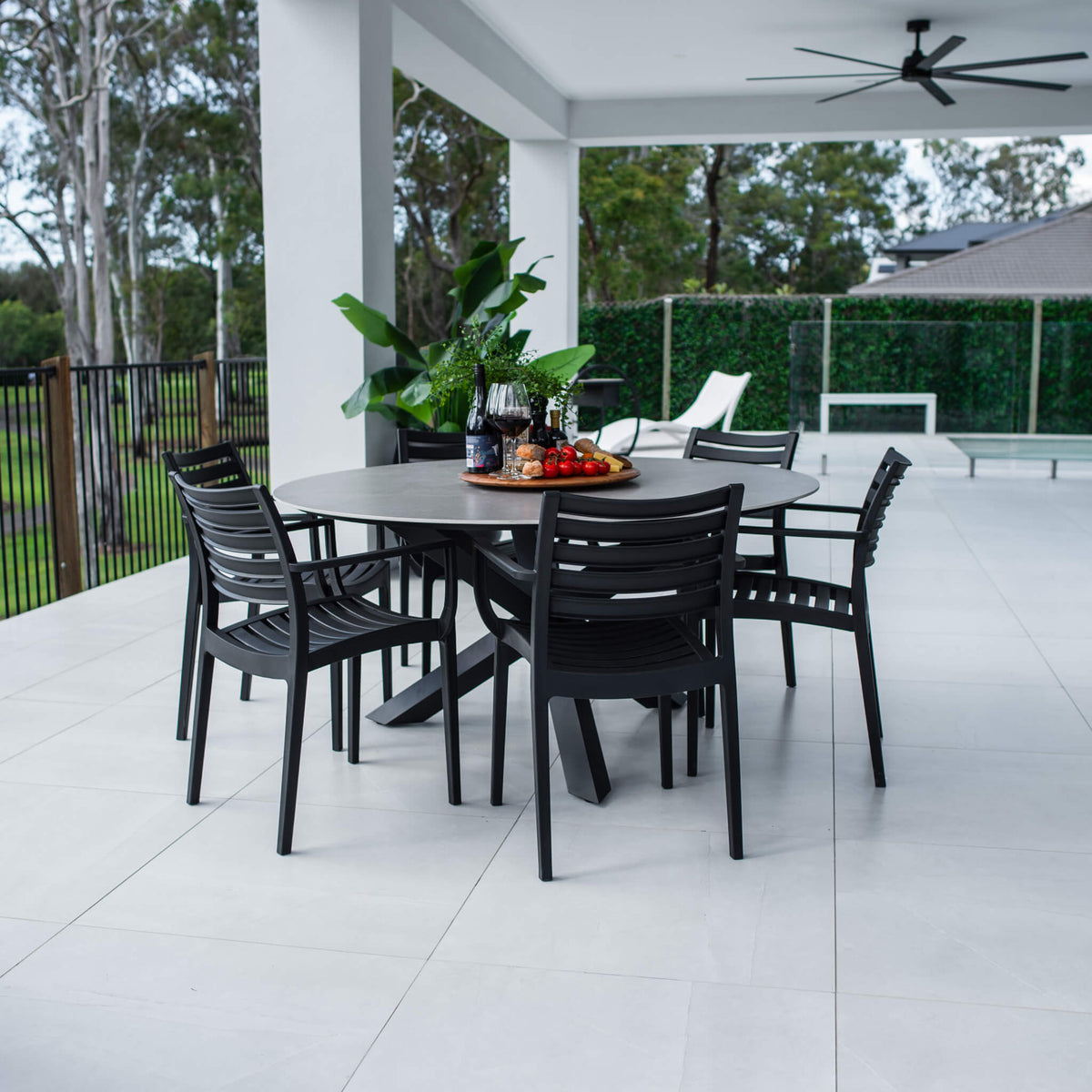 best-outdoor-furniture-Apollo XL Malibu Round - 7pce (150x150) - Outdoor Dining Set #color_BLACK