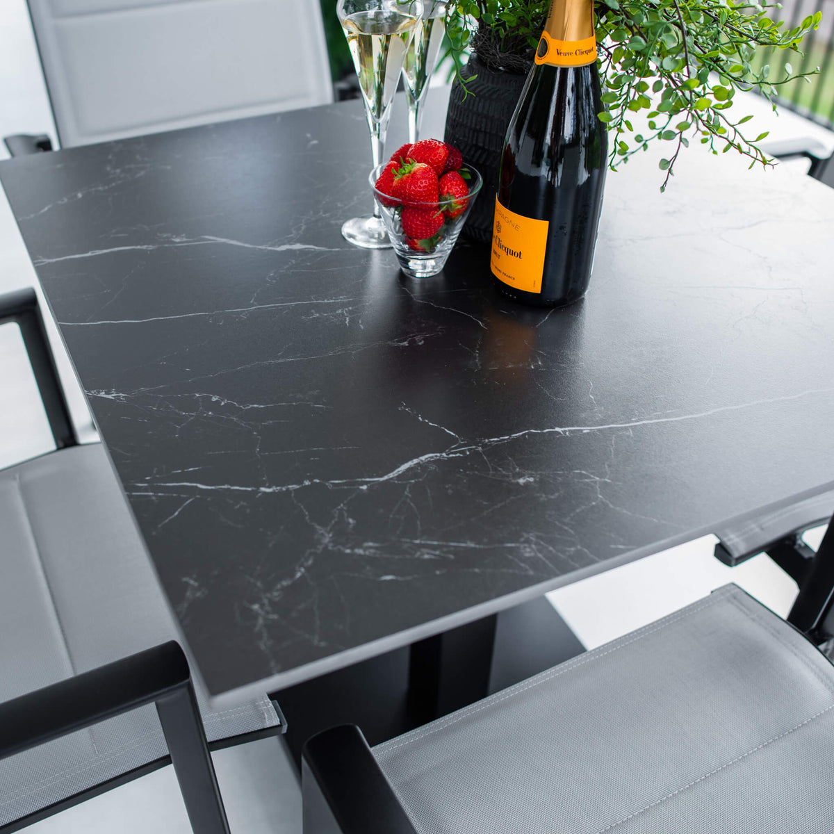 best-outdoor-furniture-Margot Lennox - 5pce (80x80) - Outdoor Bistro Set #color_BLACK