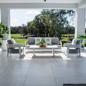 best-outdoor-furniture-Marina 3 - 4pce - Outdoor Lounge Setting #color_WHITE-GREY