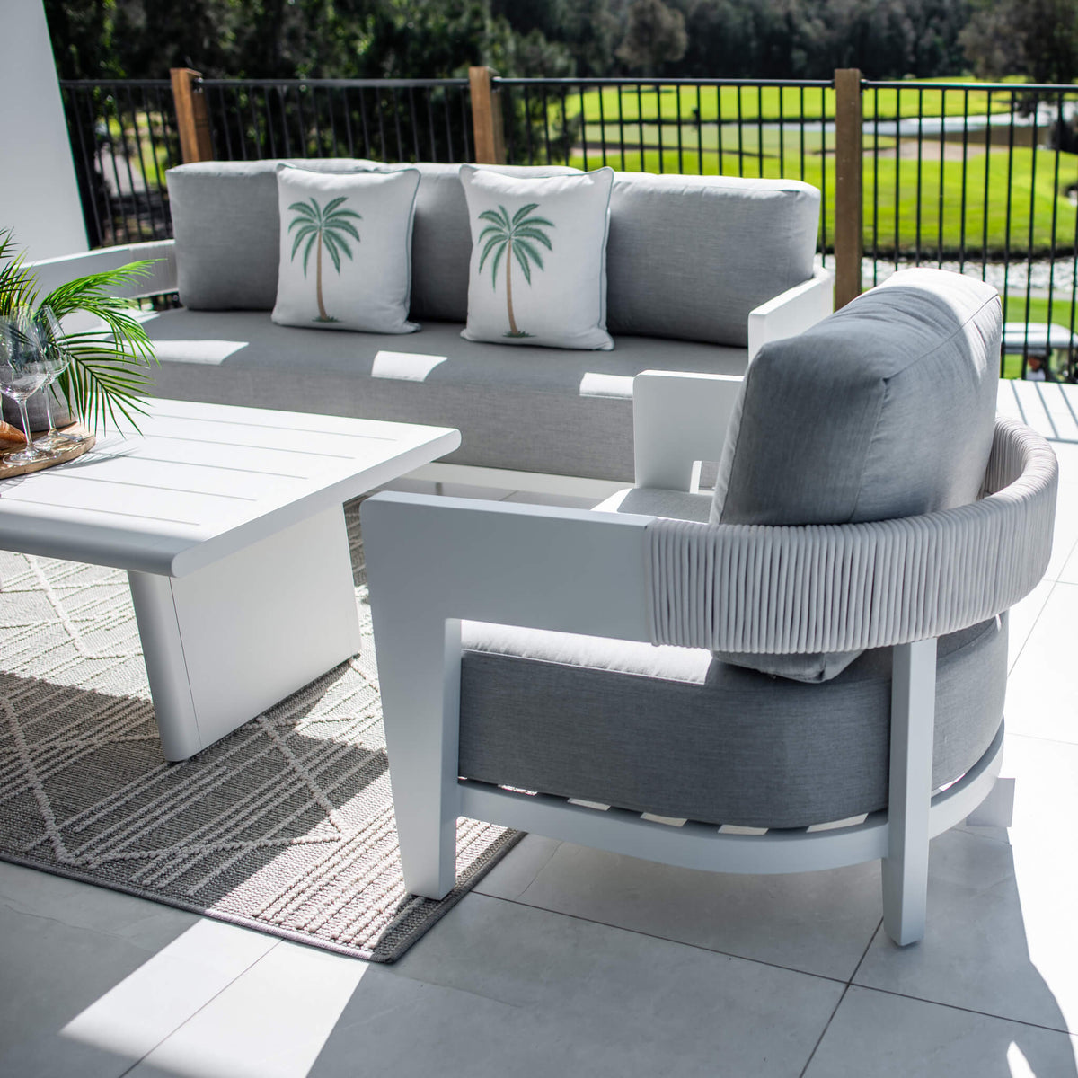 best-outdoor-furniture-Marina 3 - 4pce - Outdoor Lounge Setting #color_WHITE-GREY