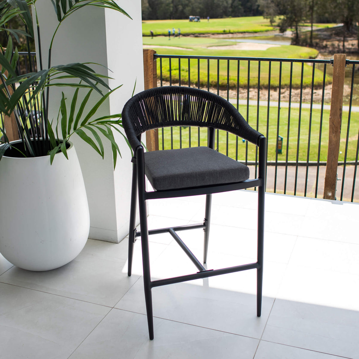 Kiara Rope - Outdoor Bar Stool