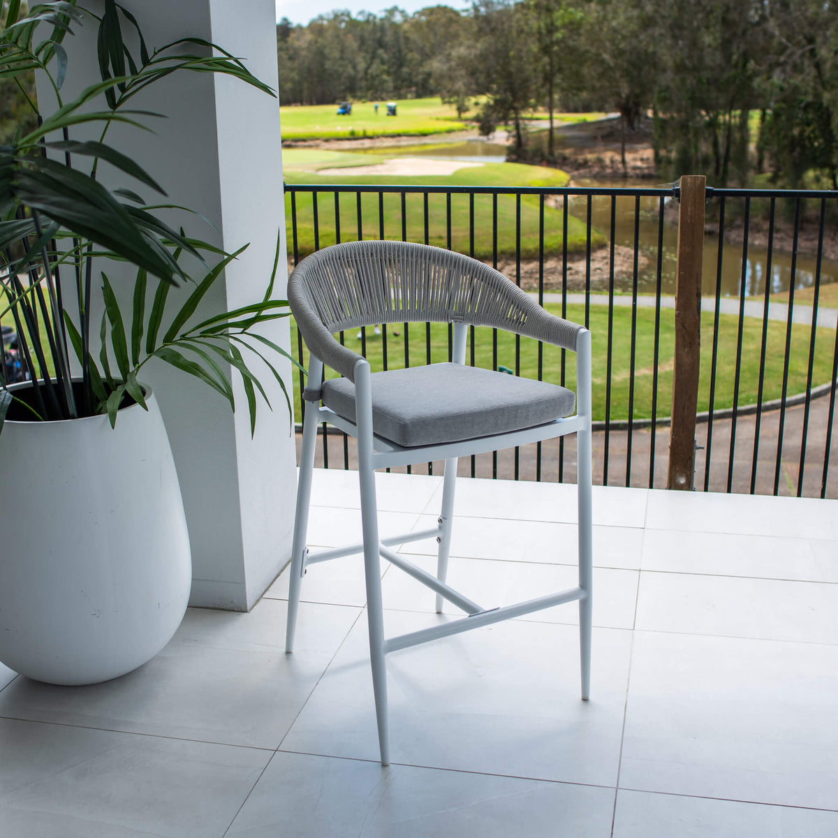 Kiara Rope - Outdoor Bar Stool