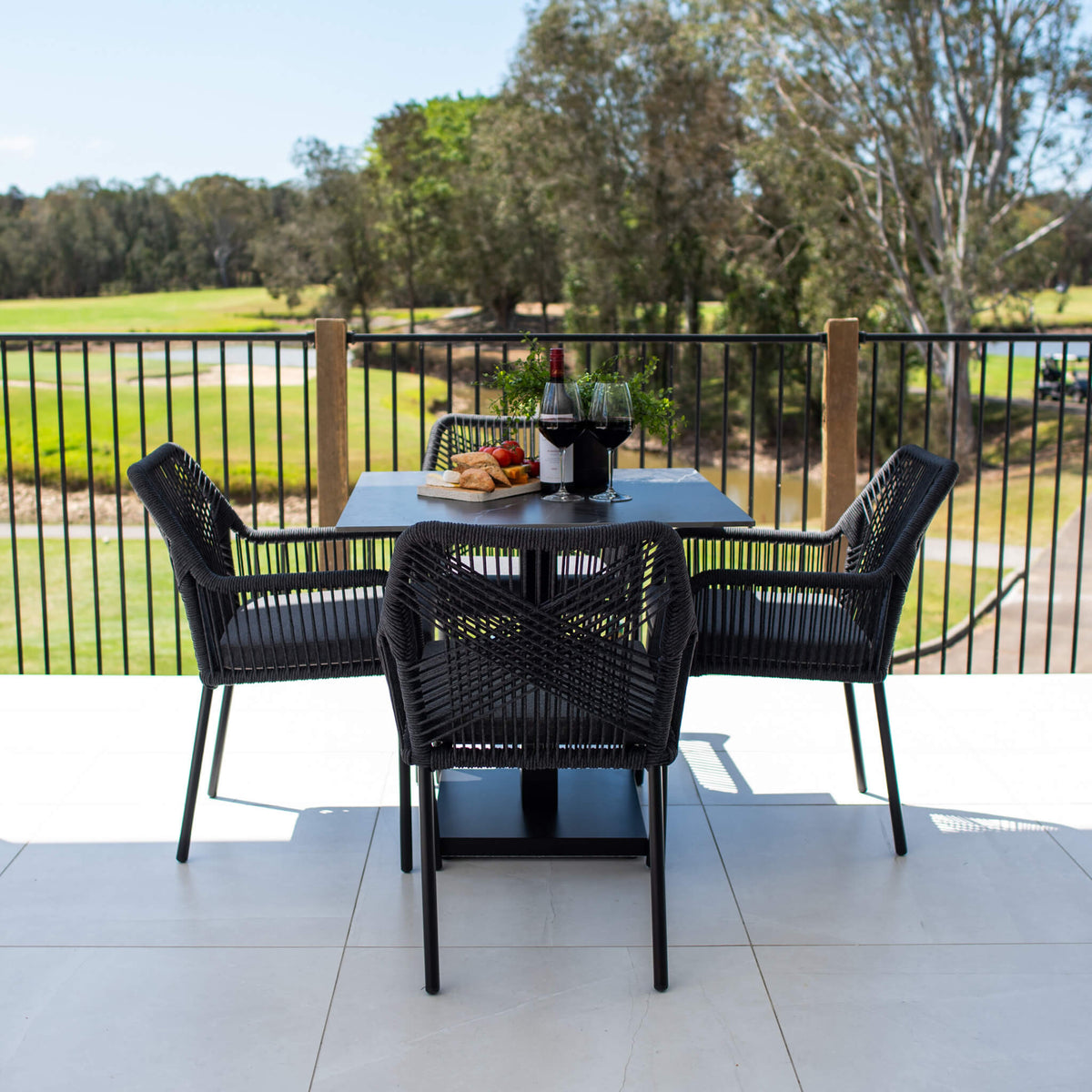 Bella Rope Lennox - 5pce (80x80) - Outdoor Dining Set