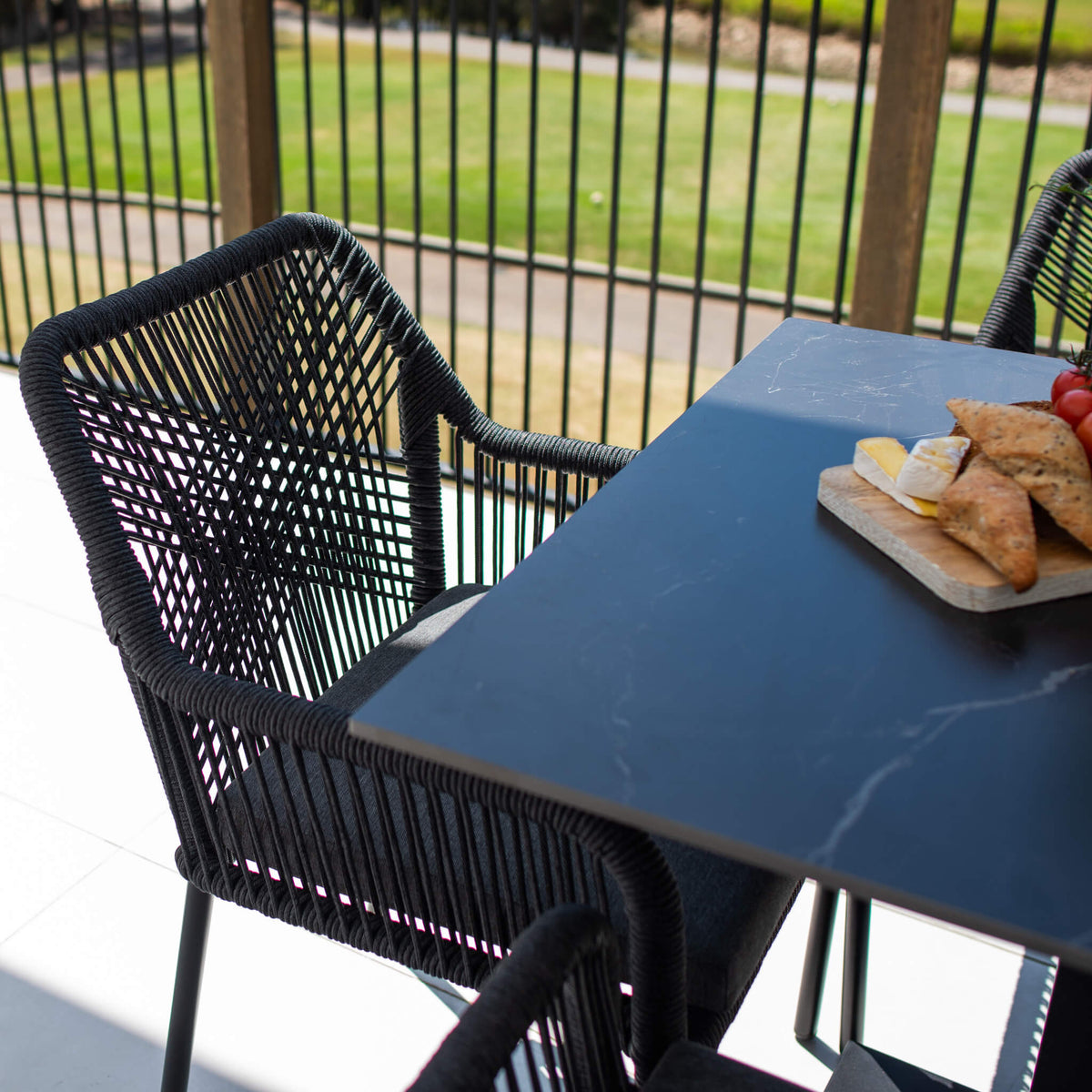 Bella Rope Lennox - 5pce (80x80) - Outdoor Dining Set