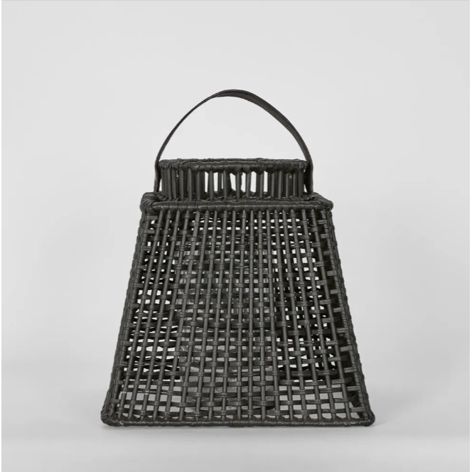 best-outdoor-furniture-Eden Rattan Lantern Square Black