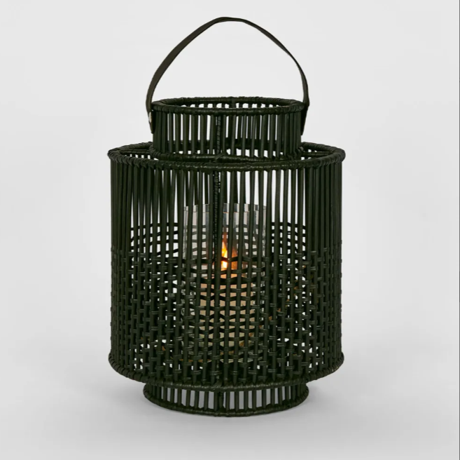 best-outdoor-furniture-Kyra Rattan Lantern Black