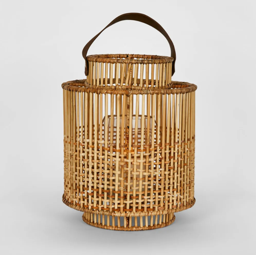 best-outdoor-furniture-Kyra Rattan Lantern Natural