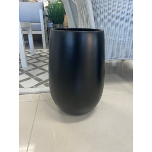 best-outdoor-furniture-Tall Vase Fibreglass Premium Matt Black