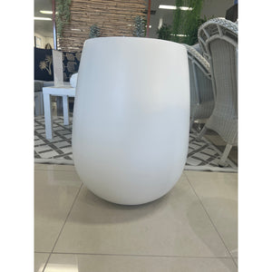 best-outdoor-furniture-Tall Vase Fibreglass Premium Pot Matt White