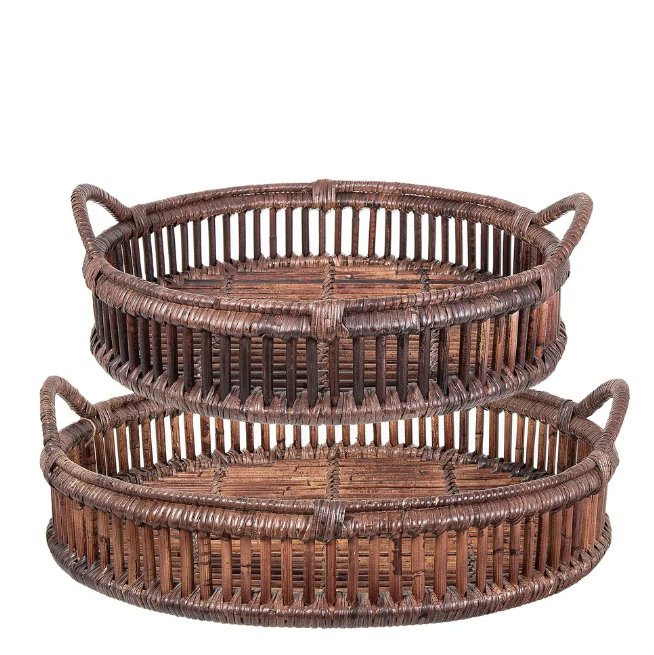 Tray Rattan Bahama Brown Small