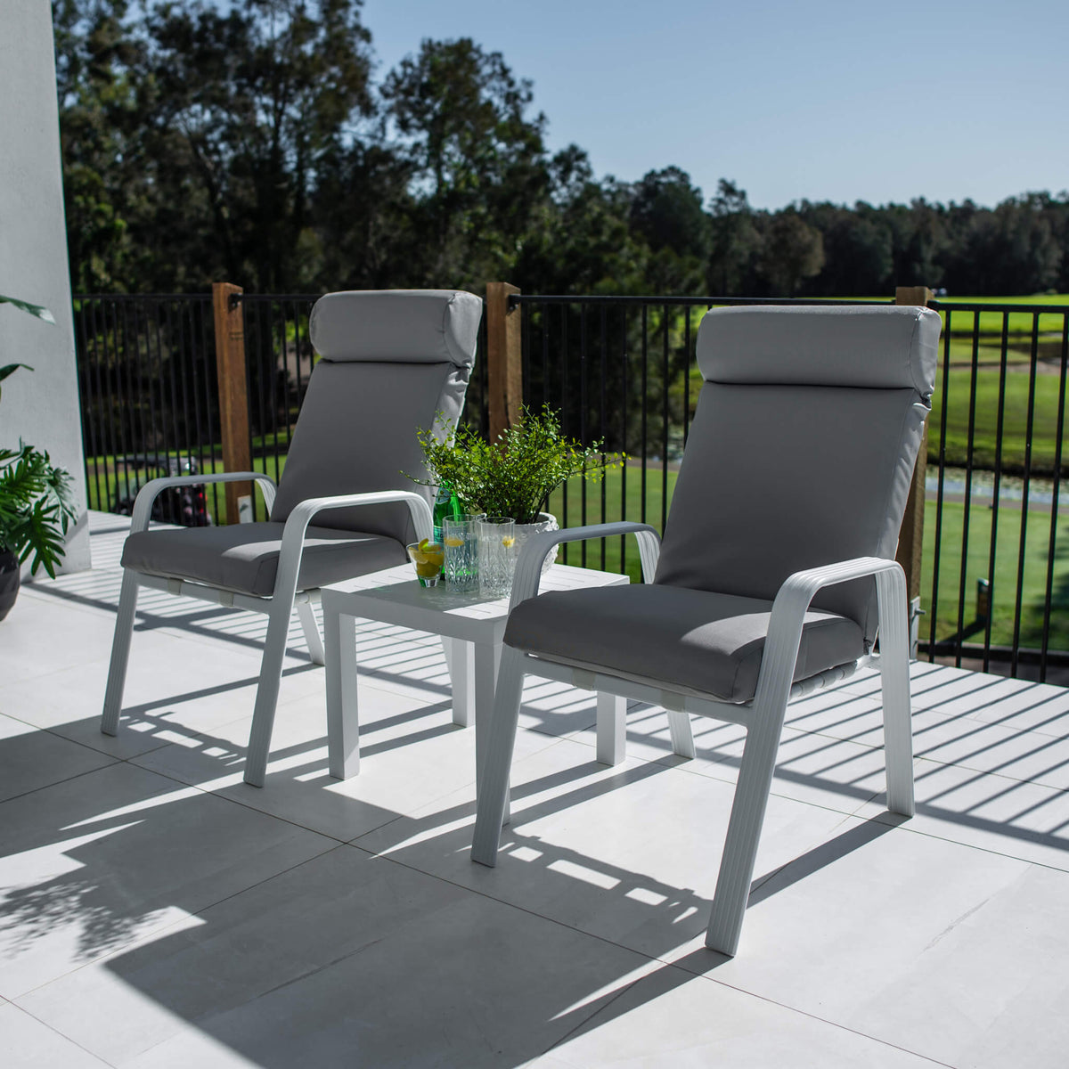 Andorra Slat - 3pce - Outdoor Bistro Set