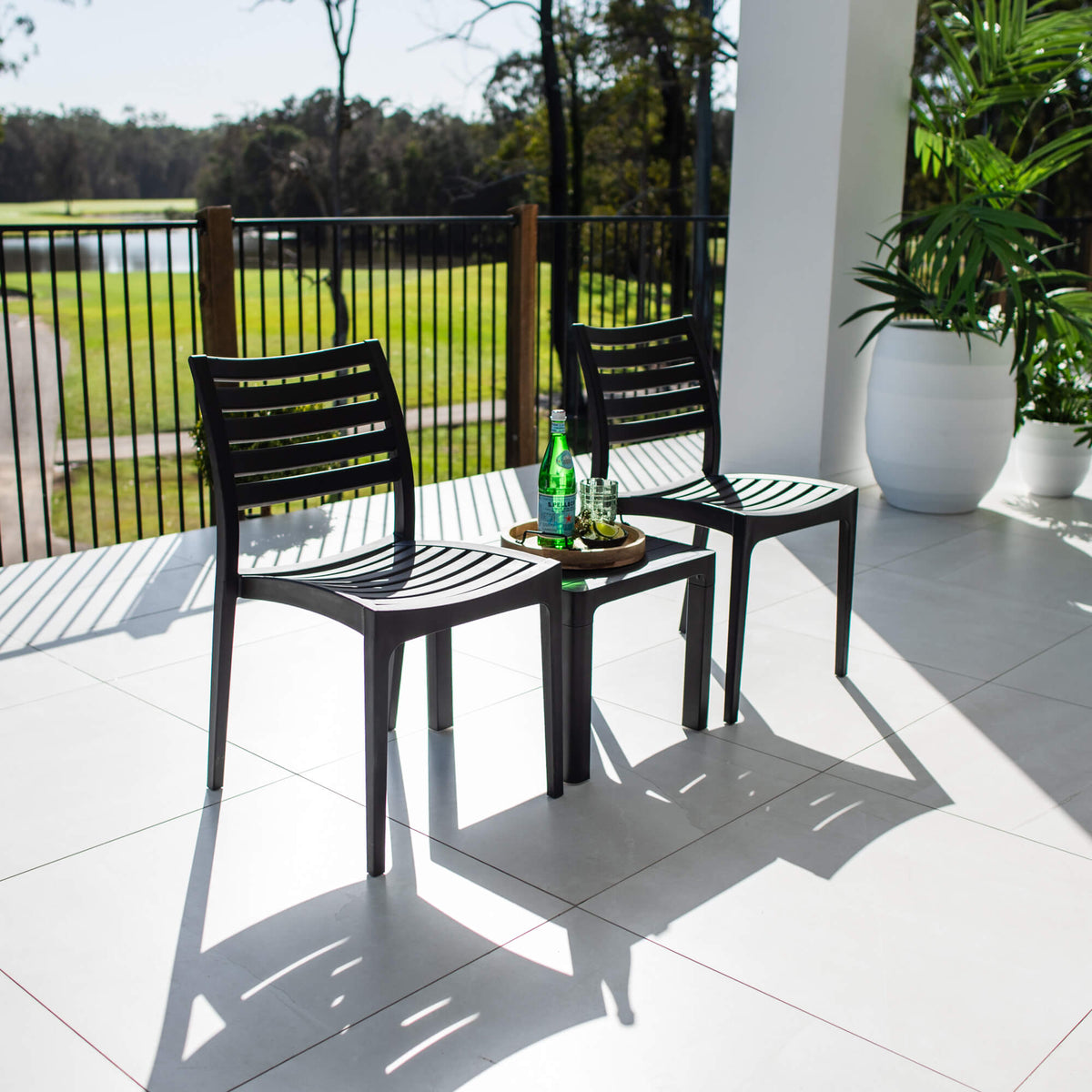 best-outdoor-furniture-Apollo Bali - 3pce - Outdoor Bistro Set #color_BLACK