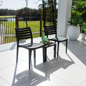 best-outdoor-furniture-Apollo Bali - 3pce - Outdoor Bistro Set #color_BLACK