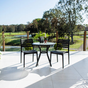 best-outdoor-furniture-Apollo Coventry - 3pce - Outdoor Bistro Set #color_BLACK