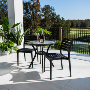 best-outdoor-furniture-Apollo Coventry - 3pce - Outdoor Bistro Set #color_BLACK