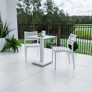 best-outdoor-furniture-Apollo Lennox - 3pce (60x60) - Outdoor Bistro Set - Outdoor Dining Set #color_WHITE