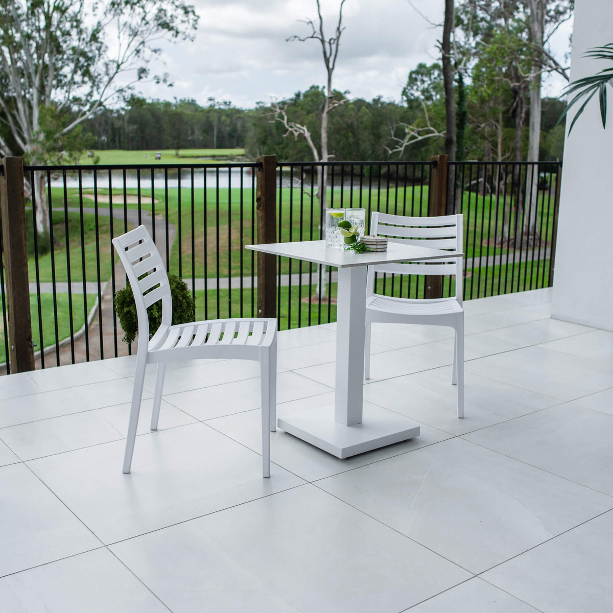 Apollo Lennox - 3pce (60x60) - Outdoor Bistro Set - Outdoor Dining Set