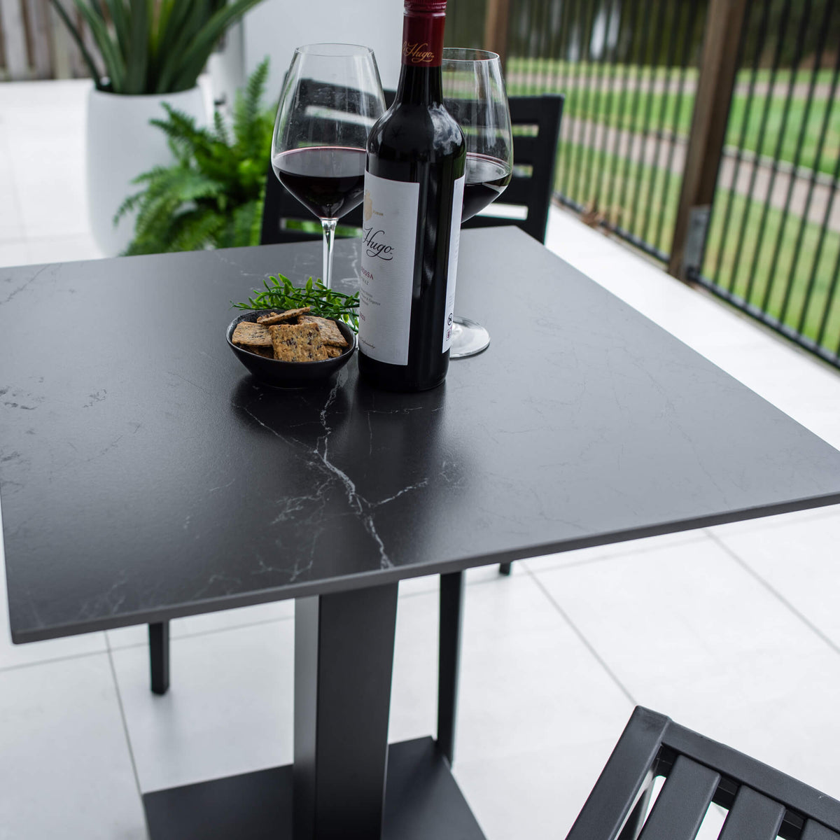 best-outdoor-furniture-Apollo Lennox - 3pce (60x60) - Outdoor Bistro Set - Outdoor Dining Set #color_BLACK