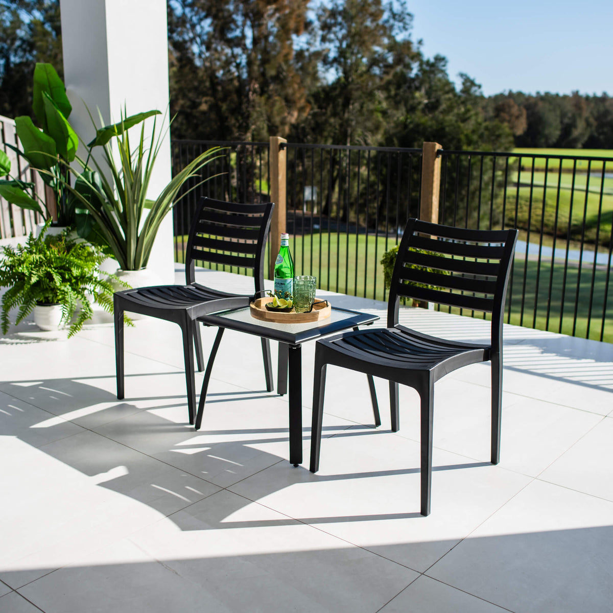 best-outdoor-furniture-Apollo Shelby - 3pce - Outdoor Bistro Set #color_BLACK