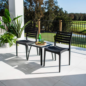 best-outdoor-furniture-Apollo Shelby - 3pce - Outdoor Bistro Set #color_BLACK