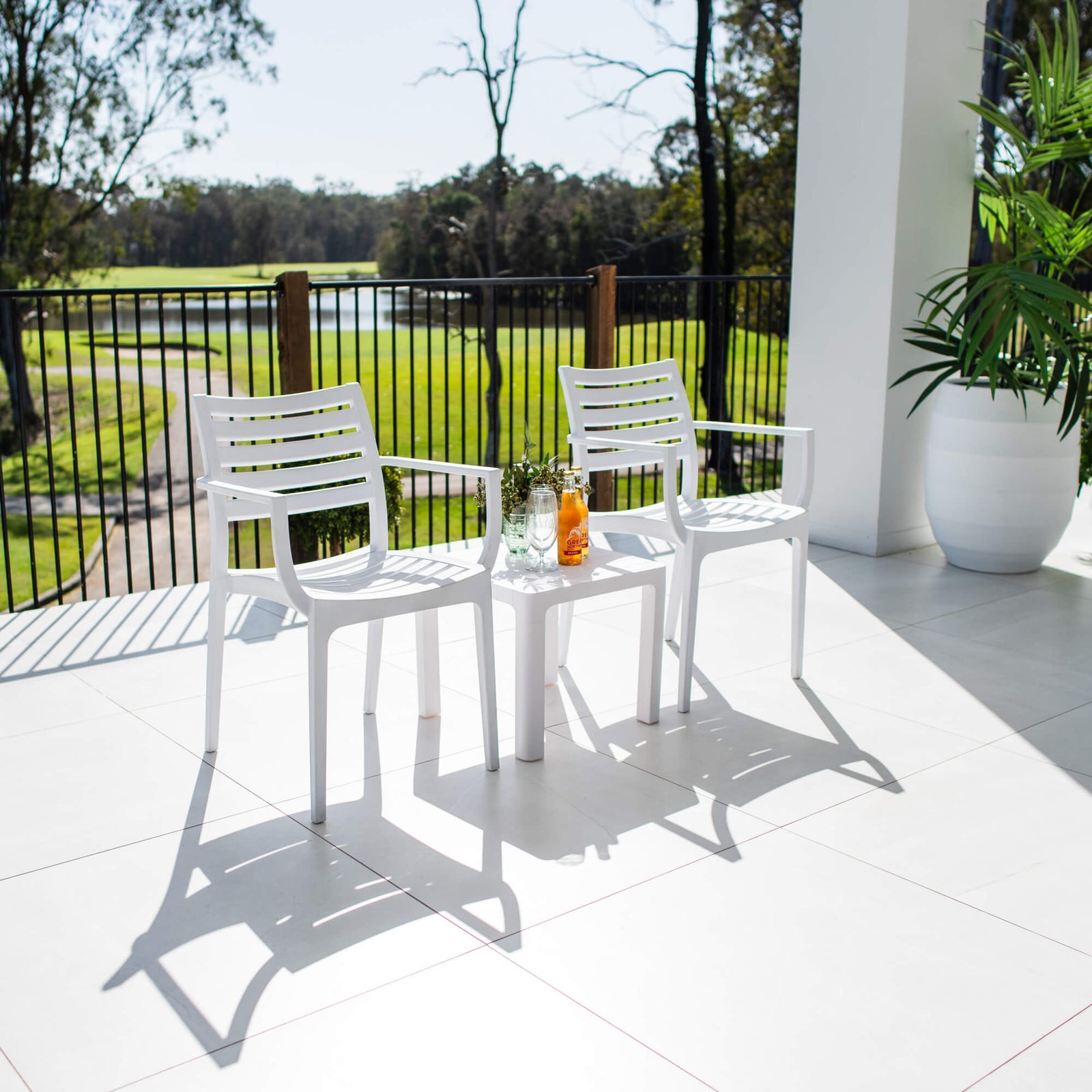 best-outdoor-furniture-Apollo XL Bali - 3pce - Outdoor Bistro Set #color_WHITE