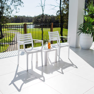 best-outdoor-furniture-Apollo XL Bali - 3pce - Outdoor Bistro Set #color_WHITE