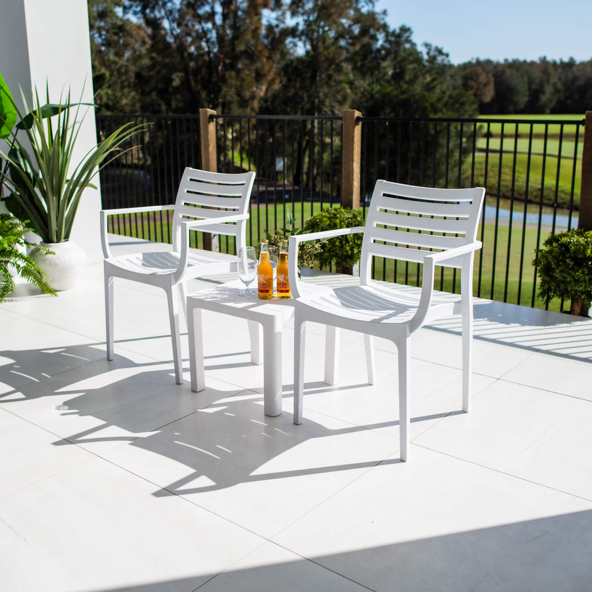 best-outdoor-furniture-Apollo XL Bali - 3pce - Outdoor Bistro Set #color_WHITE