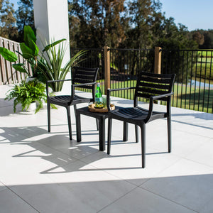 best-outdoor-furniture-Apollo XL Bali - 3pce - Outdoor Bistro Set #color_BLACK