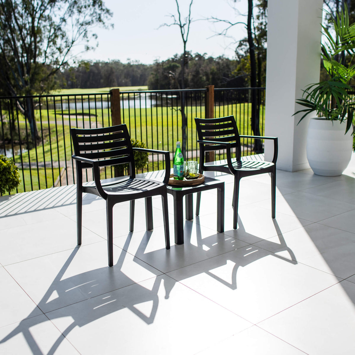 best-outdoor-furniture-Apollo XL Bali - 3pce - Outdoor Bistro Set #color_BLACK