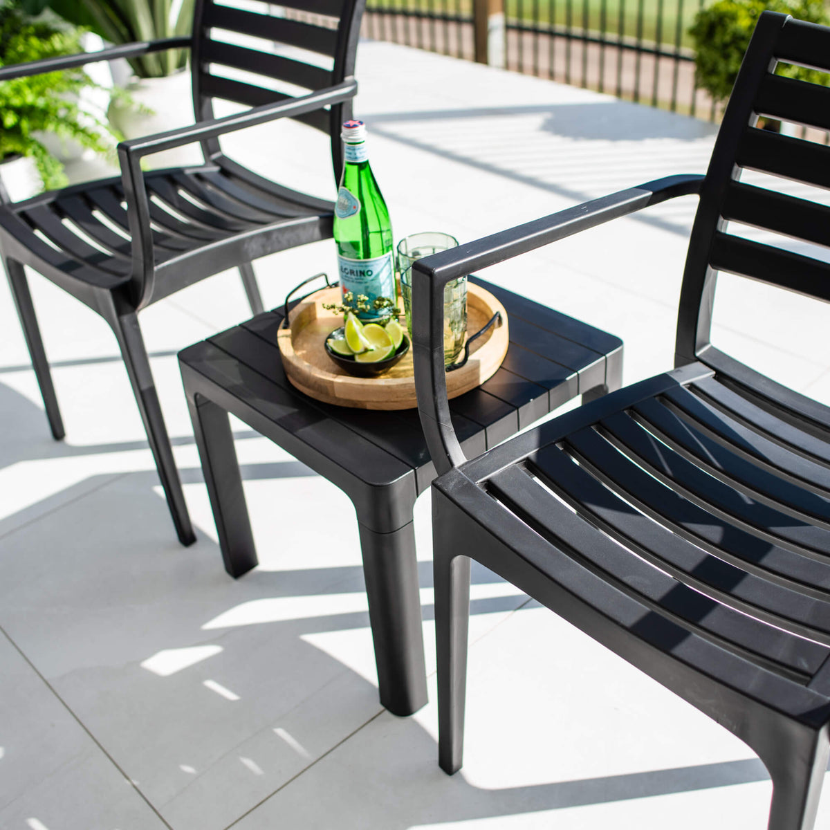 best-outdoor-furniture-Apollo XL Bali - 3pce - Outdoor Bistro Set #color_BLACK