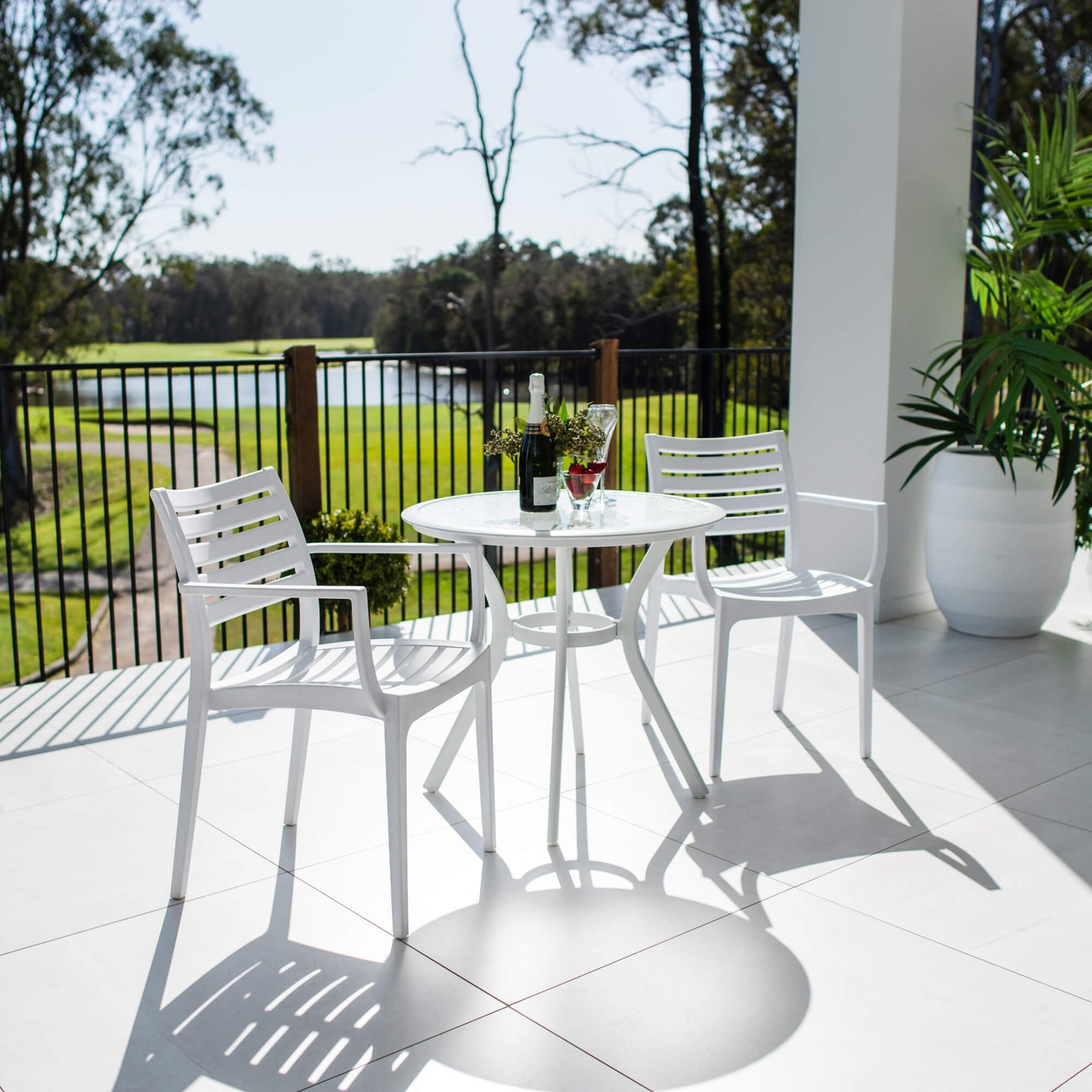 best-outdoor-furniture-Apollo XL Coventry - 3pce - Outdoor Bistro Set #color_WHITE