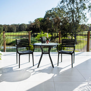 best-outdoor-furniture-Apollo XL Coventry - 3pce - Outdoor Bistro Set #color_BLACK