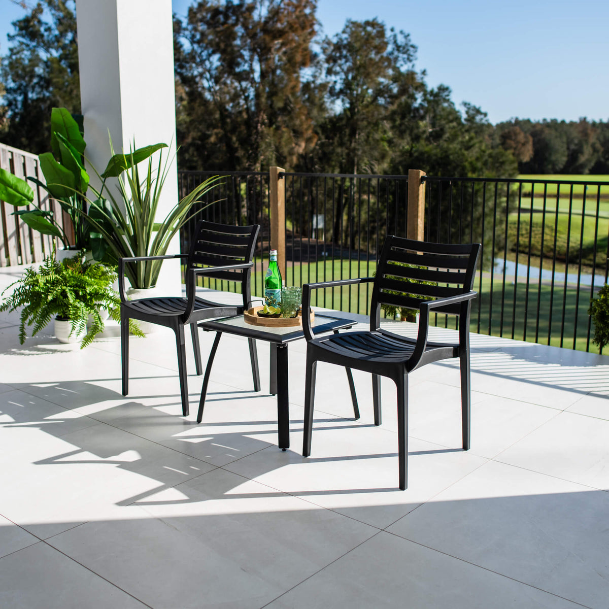 best-outdoor-furniture-Apollo XL Shelby - 3pce - Outdoor Bistro Set #color_BLACK