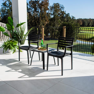 best-outdoor-furniture-Apollo XL Shelby - 3pce - Outdoor Bistro Set #color_BLACK