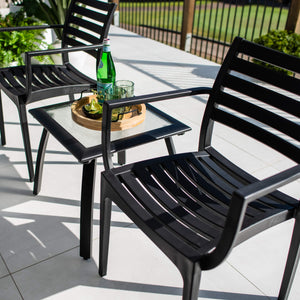 best-outdoor-furniture-Apollo XL Shelby - 3pce - Outdoor Bistro Set #color_BLACK