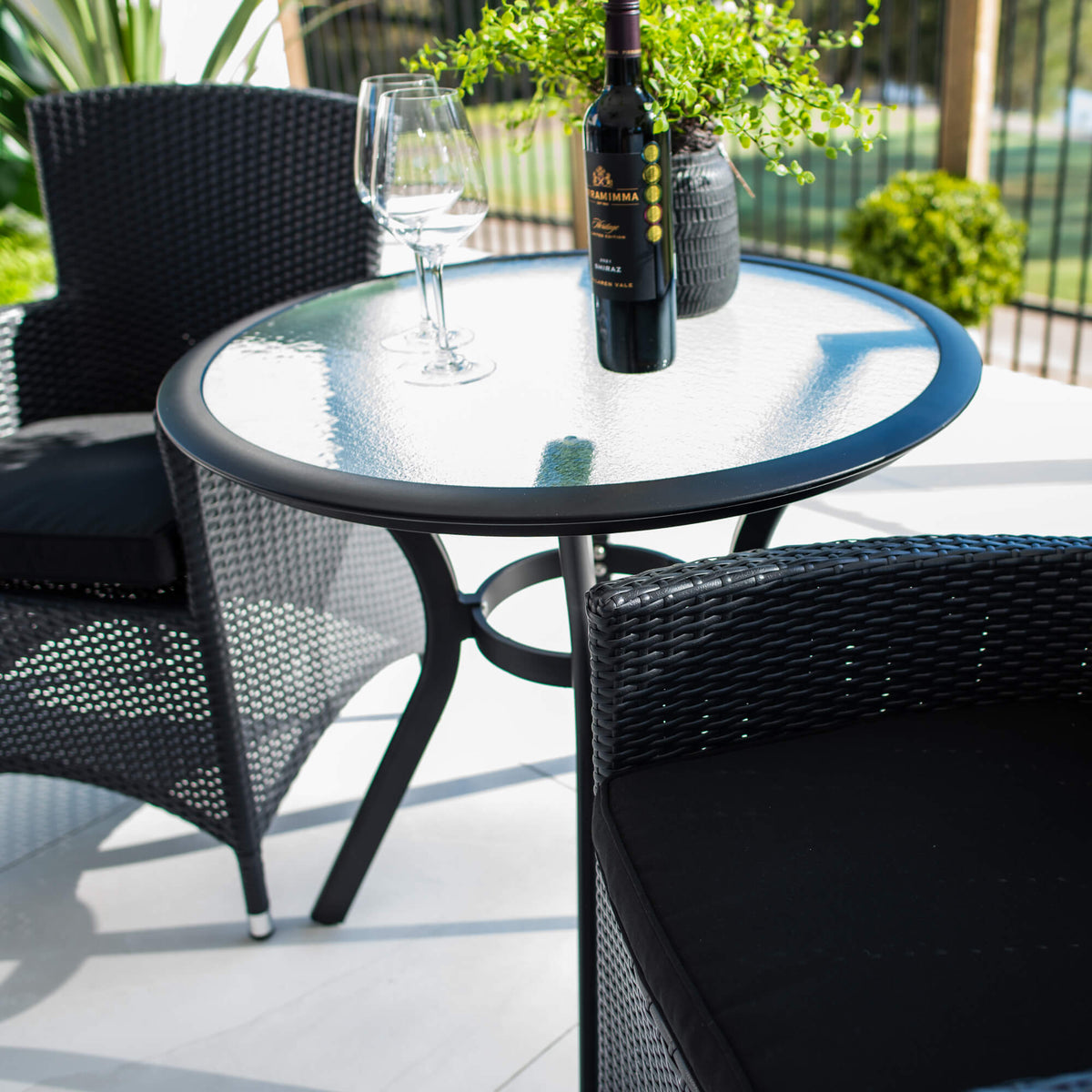 best-outdoor-furniture-Aspen Coventry - 3pce - Outdoor Bistro Set #color_BLACK