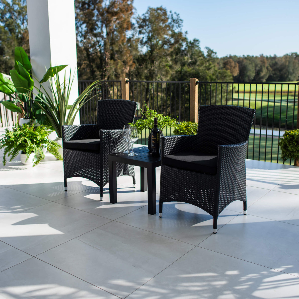 best-outdoor-furniture-Aspen Slat - 3pce - Outdoor Bistro Set #color_BLACK