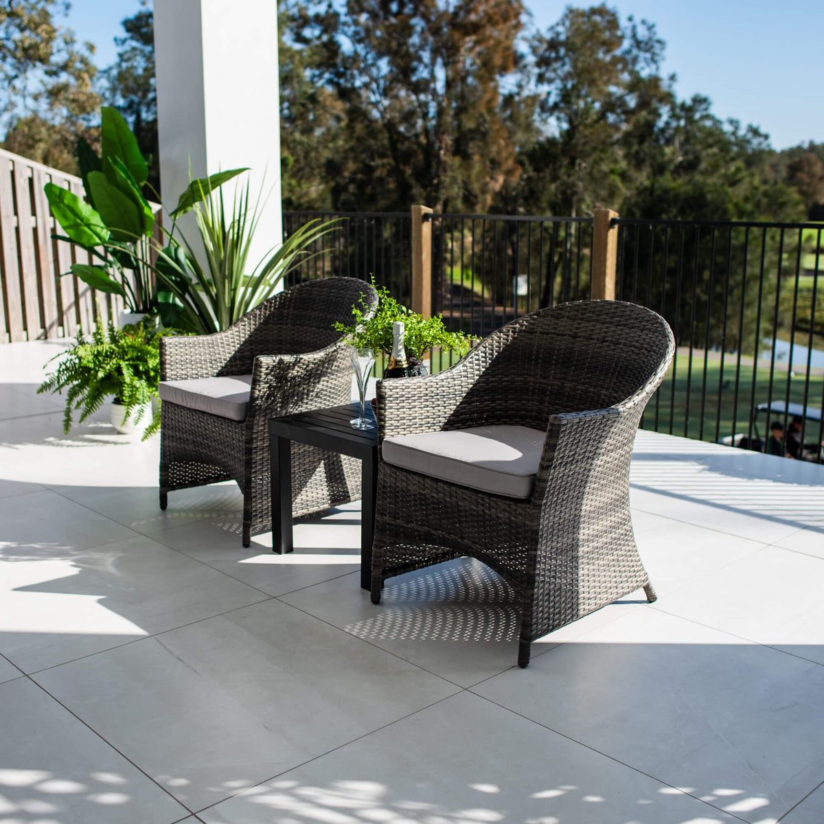 best-outdoor-furniture-Boston Slat - 3pce - Outdoor Bistro Set #color_ASHGREY