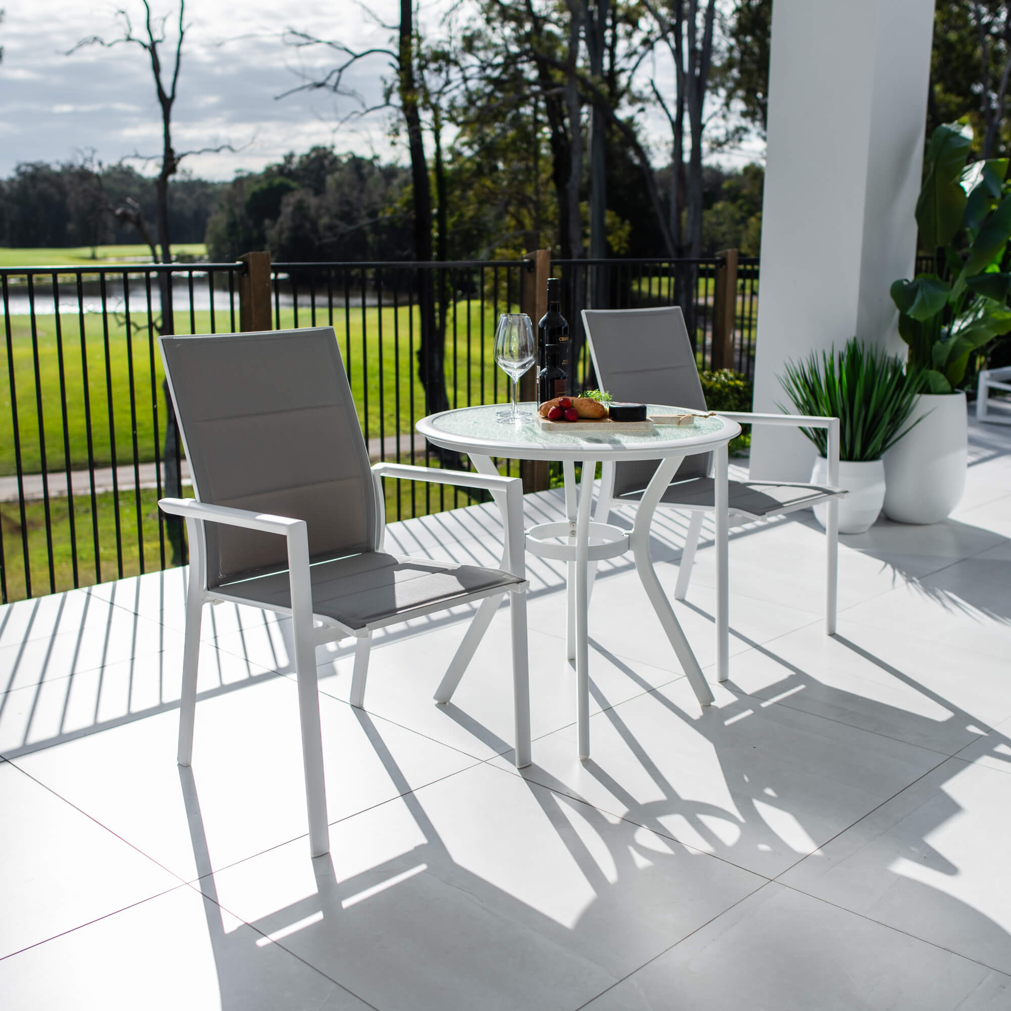 best-outdoor-furniture-Margot Coventry - 3pce - Outdoor Bistro Set #color_WHITE