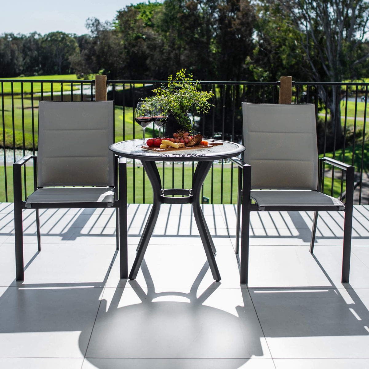 best-outdoor-furniture-Margot Coventry - 3pce - Outdoor Bistro Set #color_BLACK