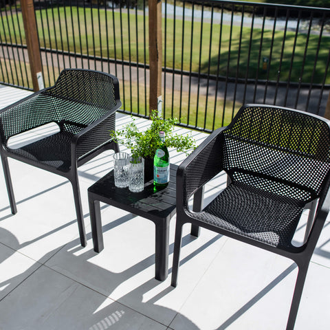 Nero Bali - 3pce - Outdoor Bistro Set