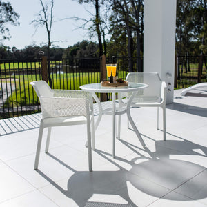 best-outdoor-furniture-Nero Coventry - 3pce - Outdoor Dining Set #color_WHITE
