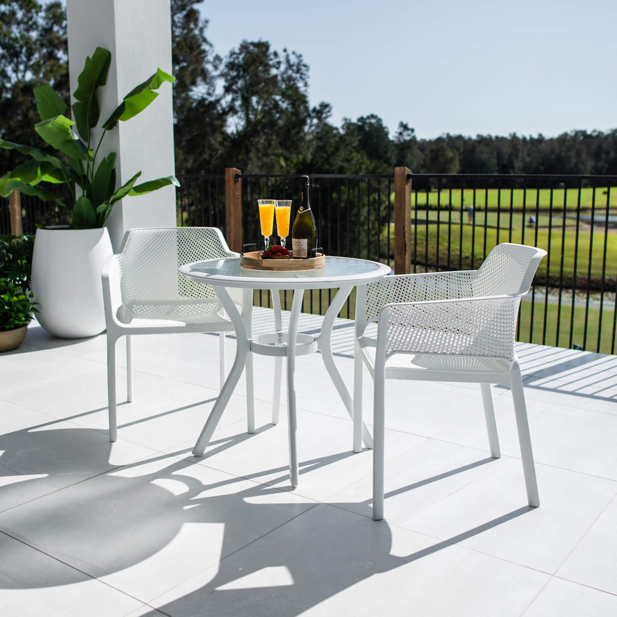 best-outdoor-furniture-Nero Coventry - 3pce - Outdoor Dining Set #color_WHITE