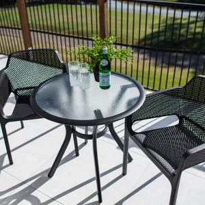 best-outdoor-furniture-Nero Coventry - 3pce - Outdoor Dining Set #color_BLACK