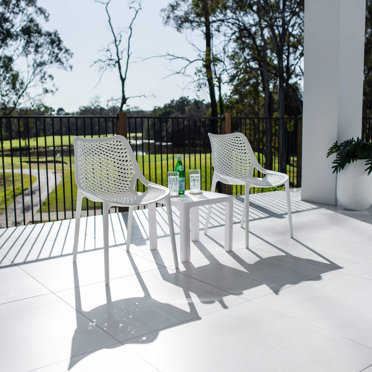 best-outdoor-furniture-Roma Bali - 3pce - Outdoor Bistro Set #color_WHITE