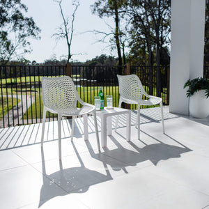 best-outdoor-furniture-Roma Bali - 3pce - Outdoor Bistro Set #color_WHITE