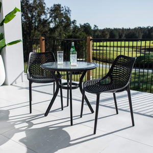 best-outdoor-furniture-Roma Coventry - 3pce - Outdoor Bistro Set #color_BLACK