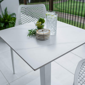 best-outdoor-furniture-Roma Lennox - 3pce (60x60) - Outdoor Bistro Set- Outdoor Dining Set #color_WHITE