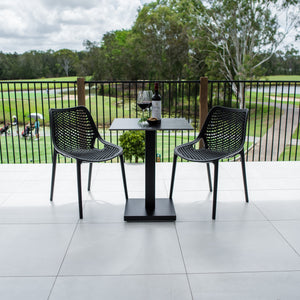 best-outdoor-furniture-Roma Lennox - 3pce (60x60) - Outdoor Bistro Set- Outdoor Dining Set #color_BLACK